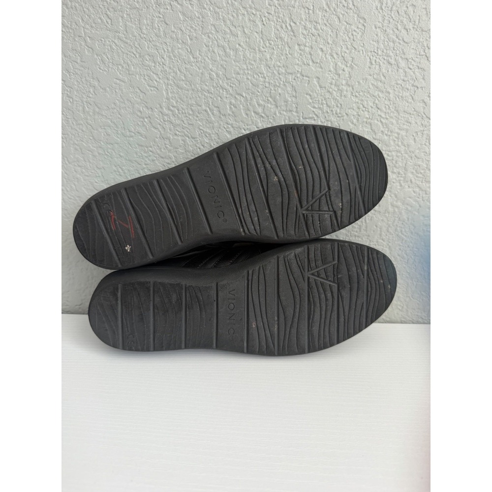 Vionic Serenity Mary Jane Flats Women's 8 Wide Black Leather Orthotic Comfort - Picture 5 of 10